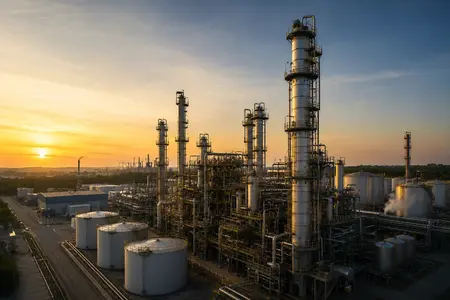Industrial biofuel production facility